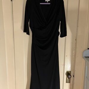 Liz Lange Elegant Black Long Sleeve Dress
